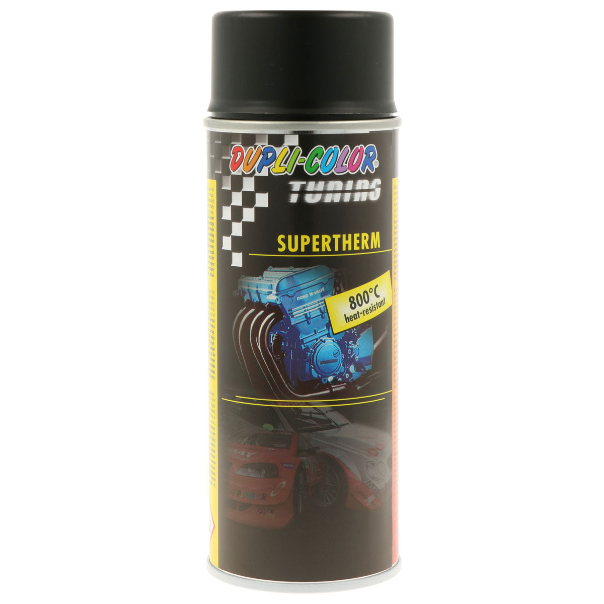 DUPLI-COLOR  Autolack Supertherm schwarz hitzebeständig 800°C 400 ml