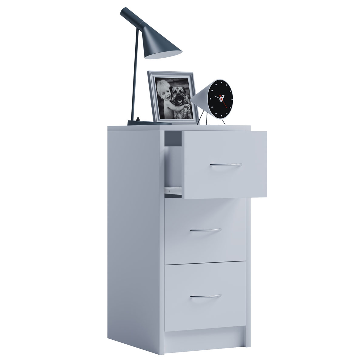 Nachttisch Boxal Maxi Buche/silber Bild 1