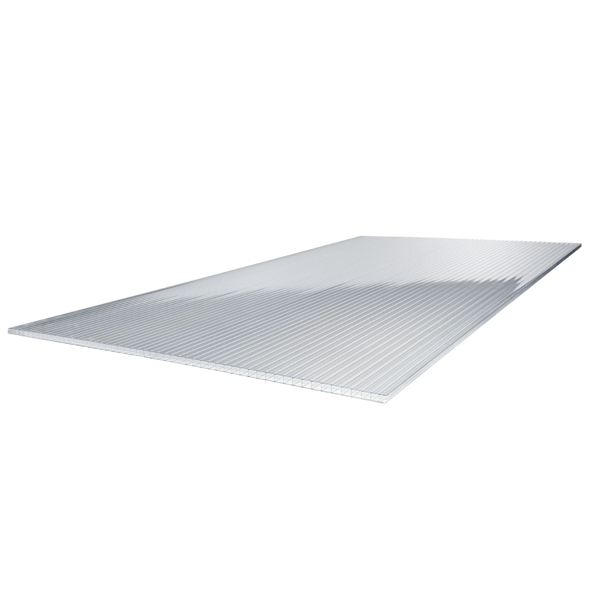 gutta Polycarbonat-Hohlkammerplatte transparent 250 x 98 x 1 cm Bild 1