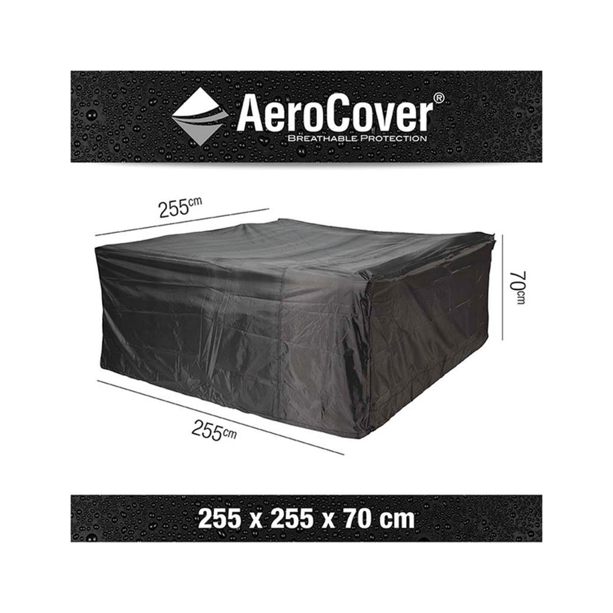 Schutzhülle Aero Cover für Lounge-Sets 255 x 255 x 70 cm