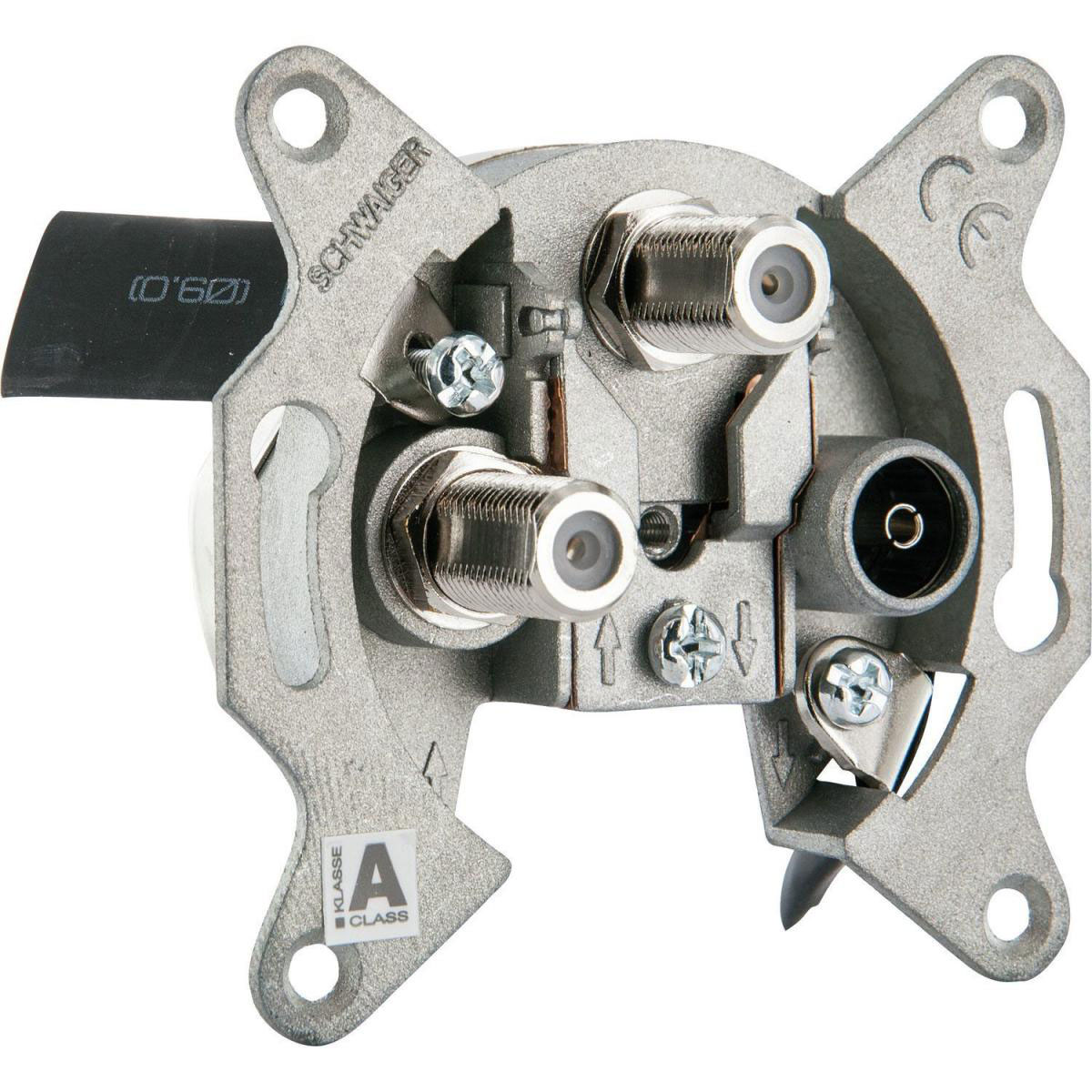 Schwaiger TWIN Stichleitungsdose SAT-Zf-Anschluss 2fach Bild 1