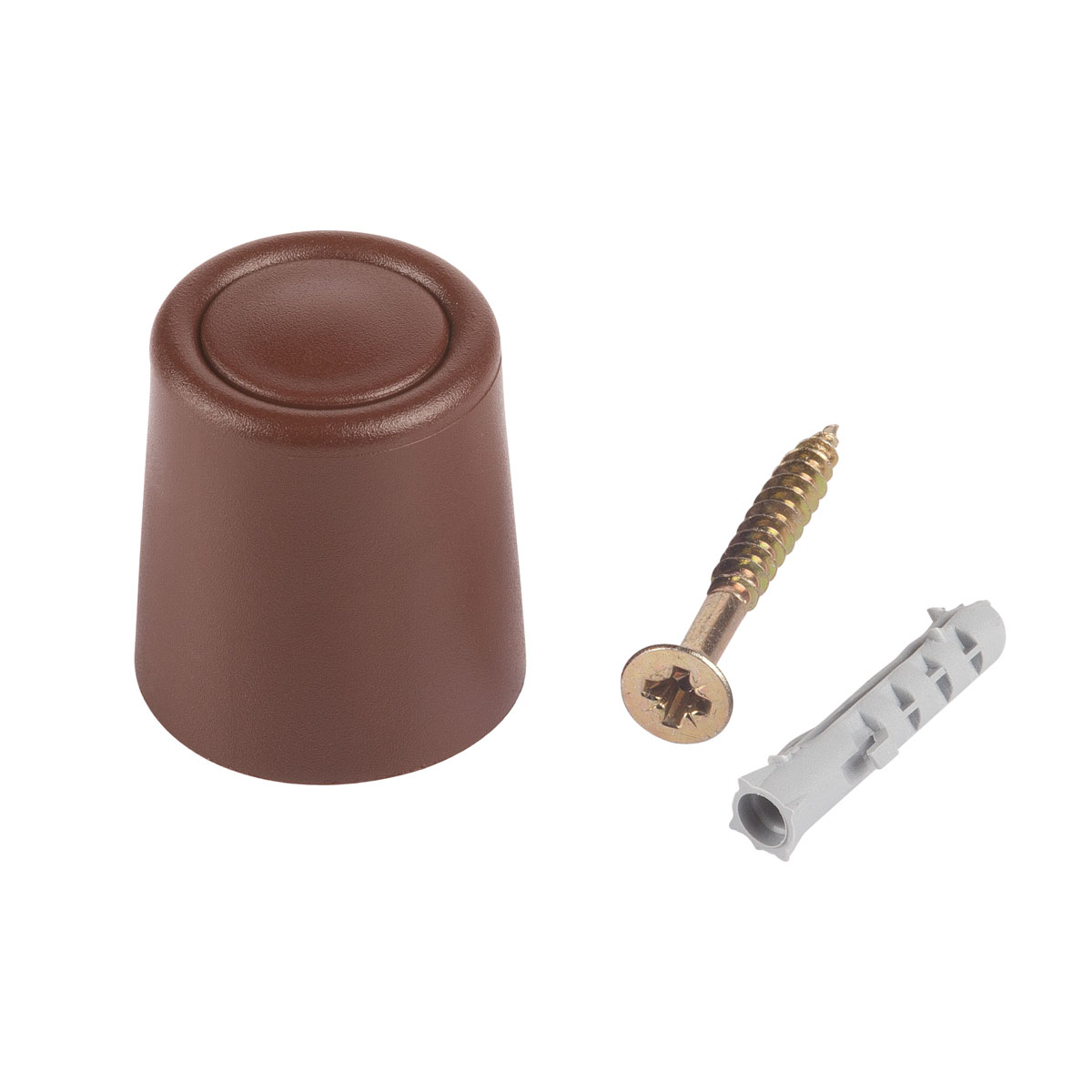 Suki Türstopper mit Schraube 2,6 cm braun 2 Stück Bild 1