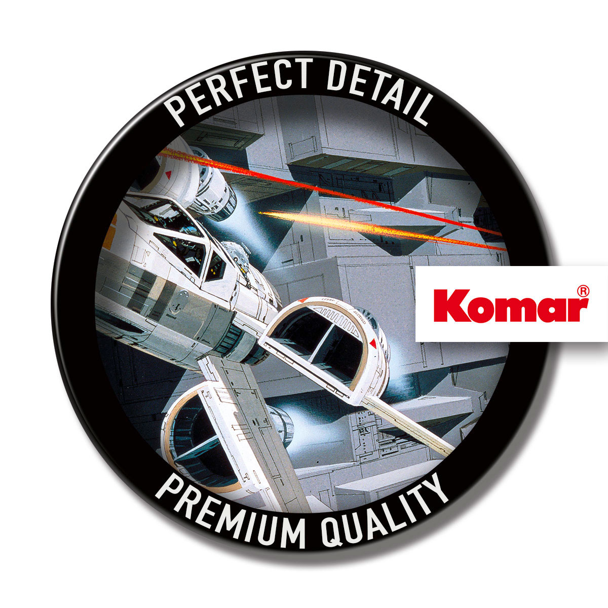 Komar  Wandbild Star Wars Classic X-Wing vs TIE-Fighter 40x30 cm Bild 7