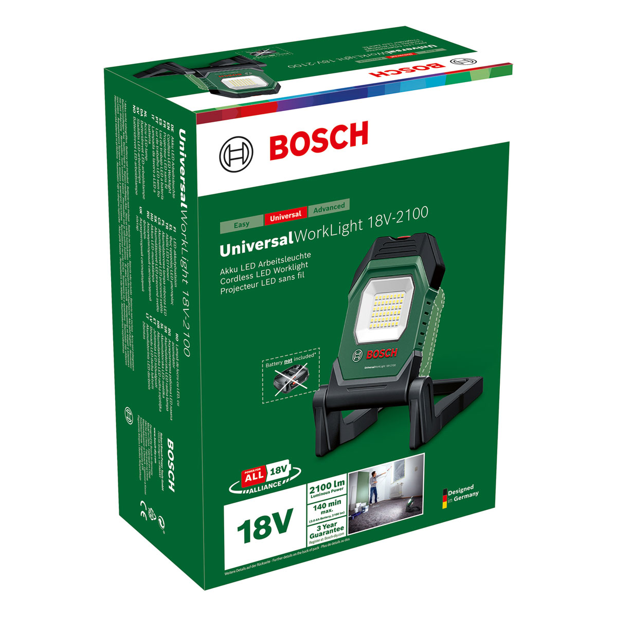 Bosch Akku-LED-Arbeitsleuchte UniversalWorkLight 18V Bild 3