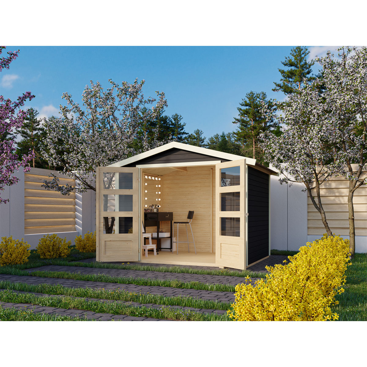 Karibu BBH Amberg 3 terragrau Bild 2