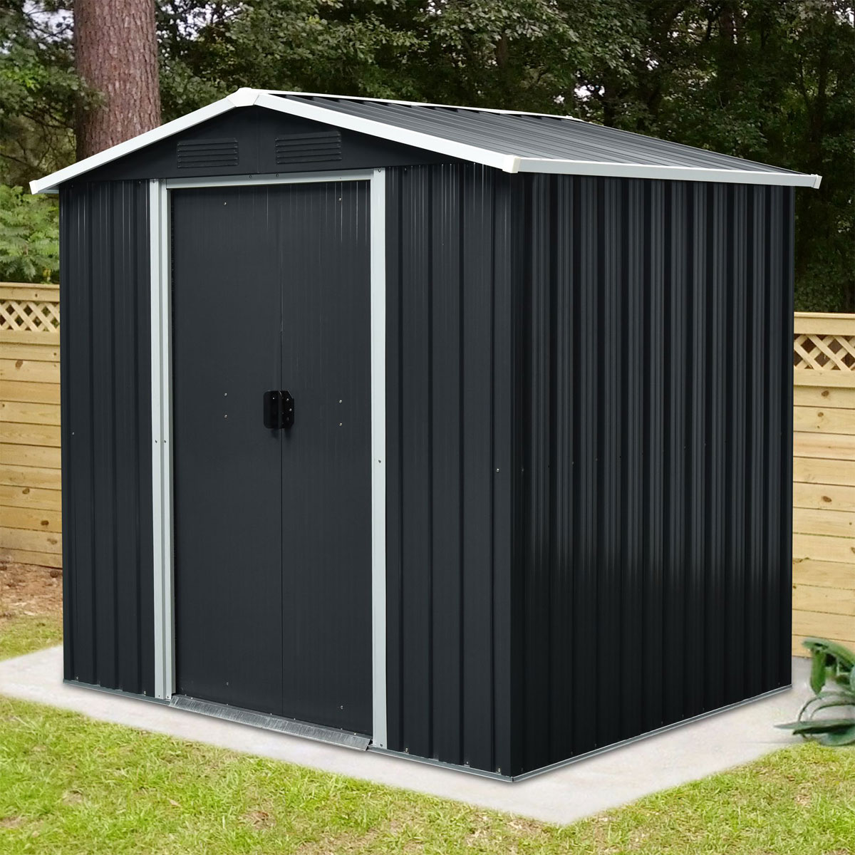 Pergart Gerätehaus Düsseldorf II 2,1m² creme Bild 5