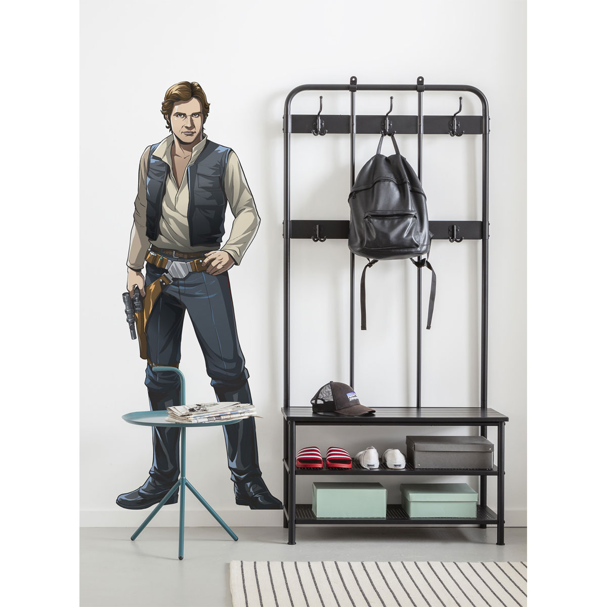 Komar  Selbstklebende Vlies Wandtattoo Star Wars XXL Han Solo 127x196 cm