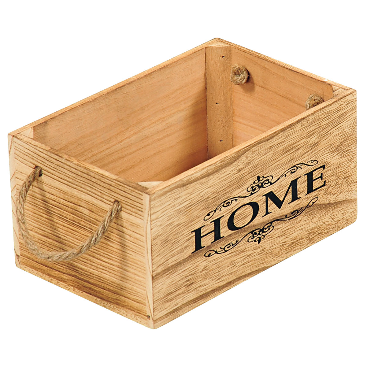 Anton Kesper Aufbewahrungsbox mit Schriftzug 25,6 x 13 x 17 cm braun