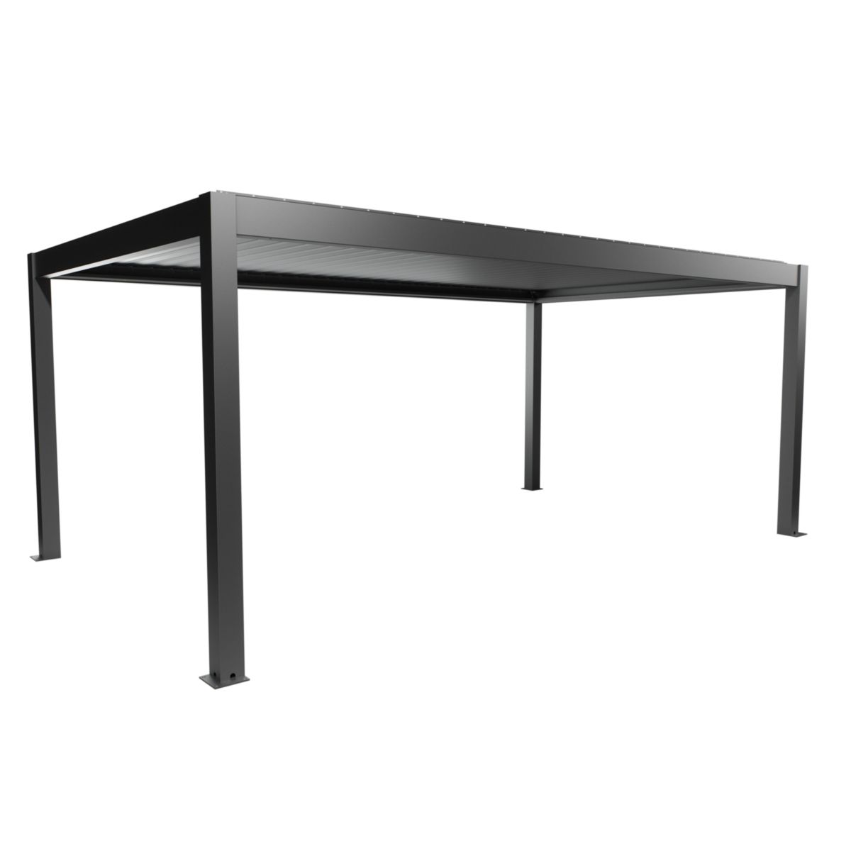 Biohort Pergola Gr. 6x3,5 dunkelgrau-met 608x 367,5x 264 cm