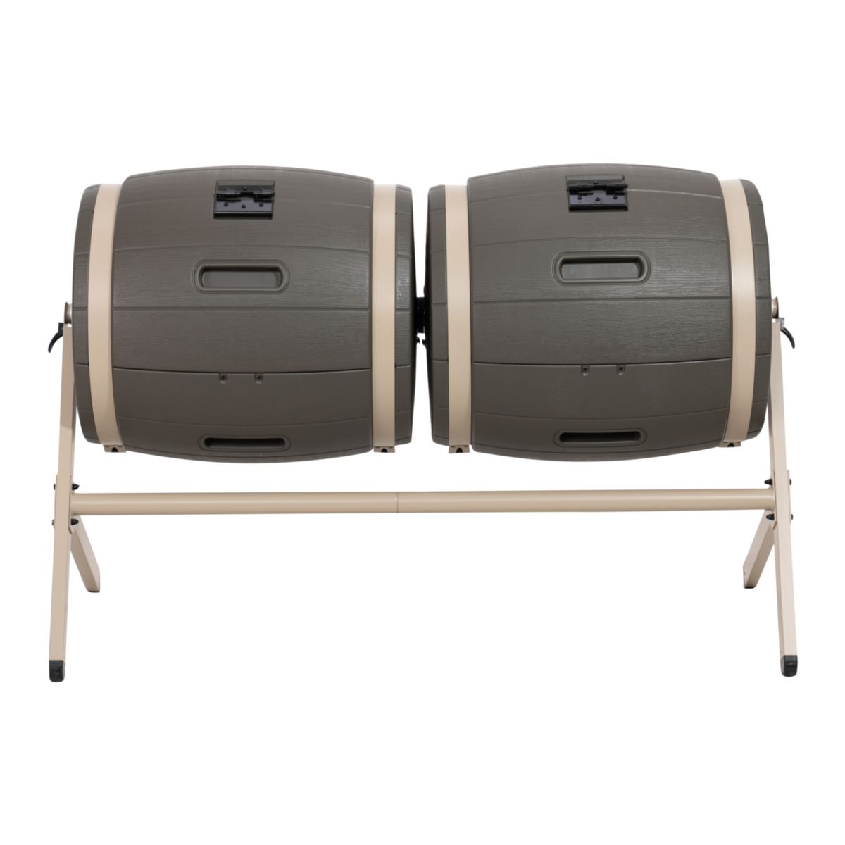 Lifetime Komposter Doppelfass 380 L 79x160x110cm Bild 3