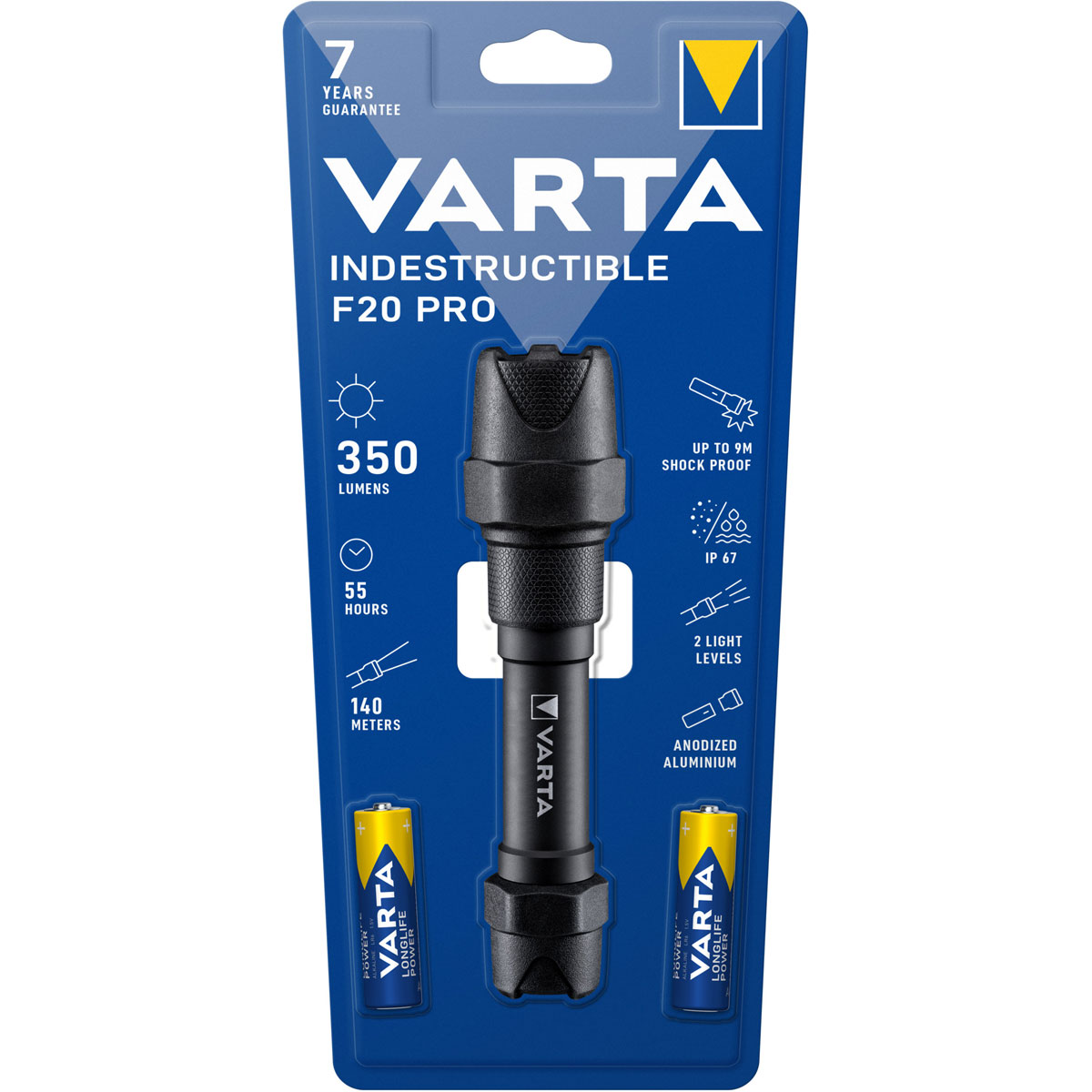 Varta LED-Taschenlampe Indestructible F20 Pro inkl Batteriebestückung Bild 3
