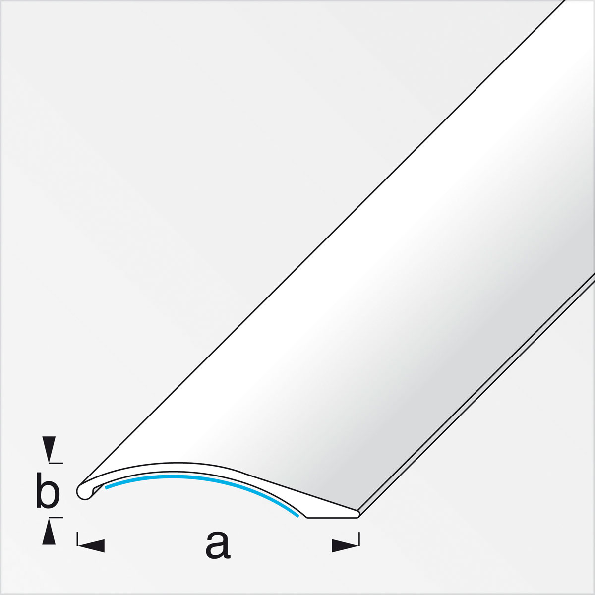 Alfer Niveauausgleichsprofil 38,5 x 7,5 mm 1m champagner Bild 2