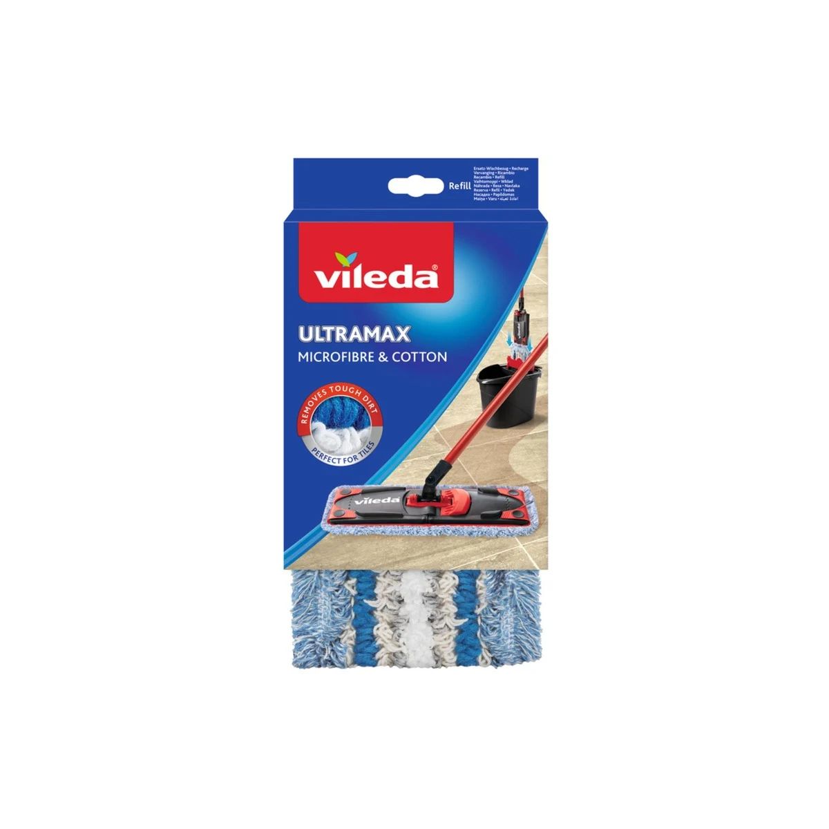 Vileda Ultramax Ersatzbezug Microfibre+Cotton