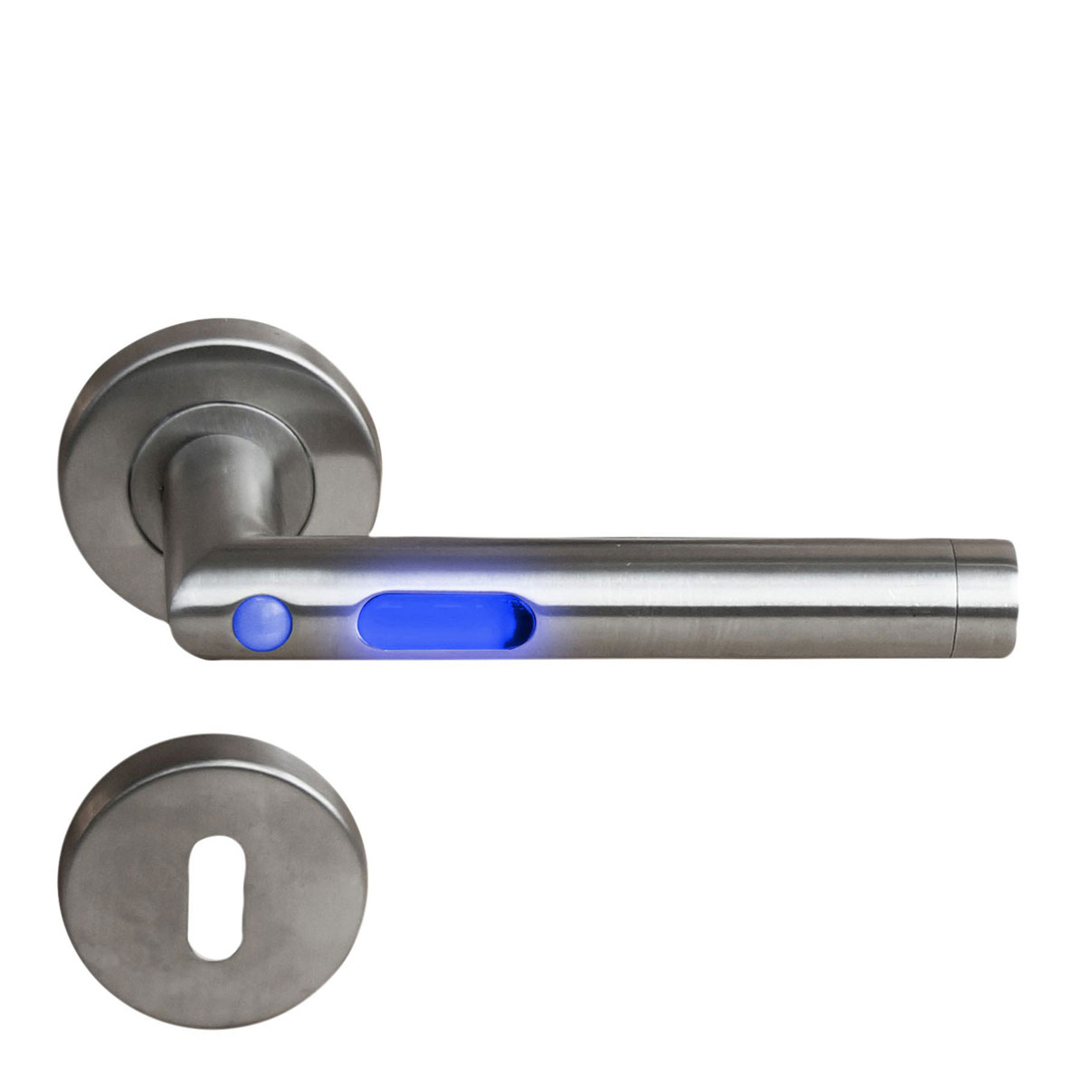 Alpertec Rosettengarnitur Move I mit Bewegungsmelder blau