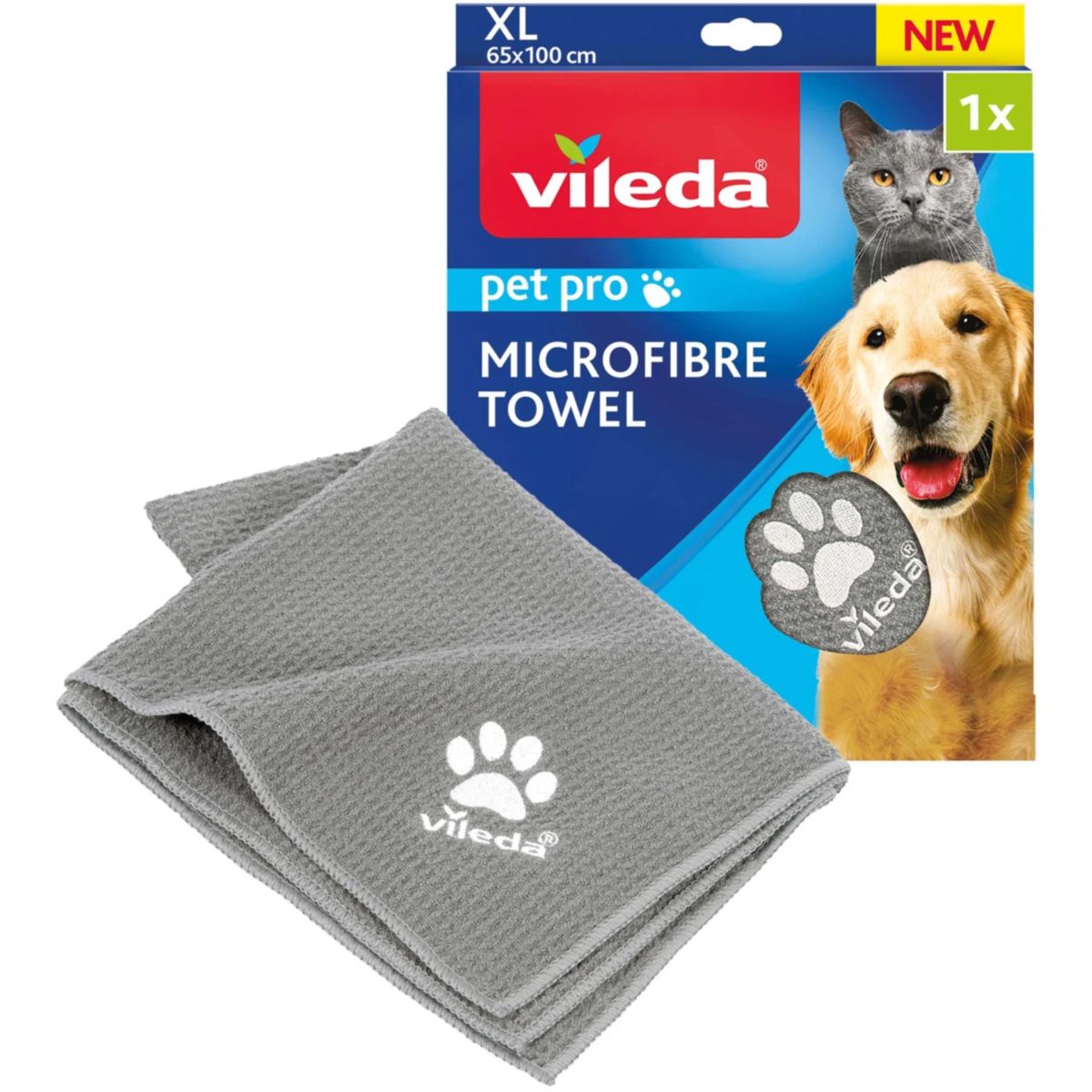 Vileda Mikrofaser Handtuch Pet Pro XL