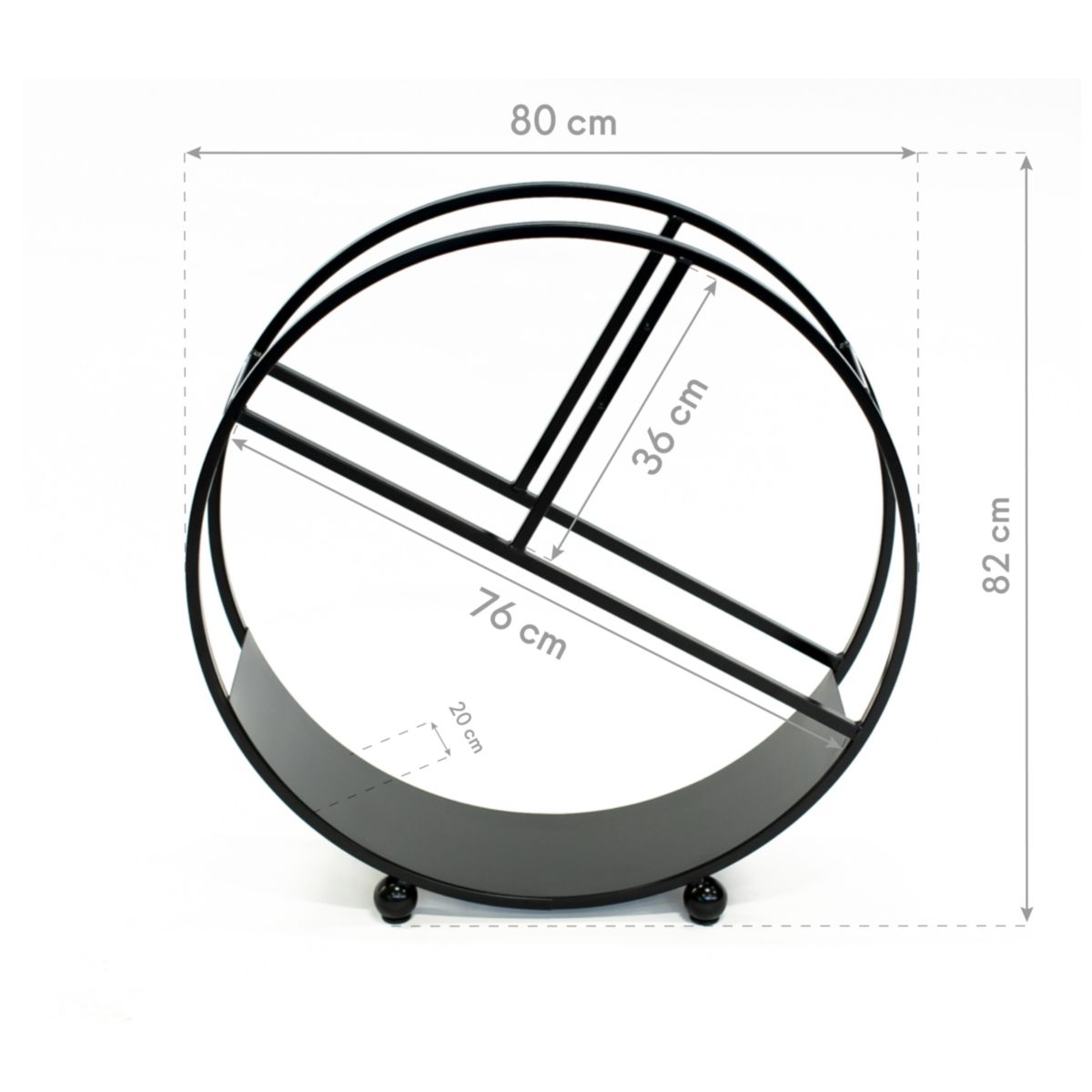 Westmann Kaminholzregal Osiris 20x80x82 cm Bild 8