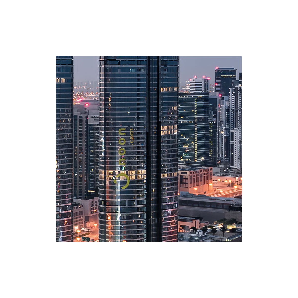 Komar  Vlies Fototapete Lights of Dubai 450x280 cm Bild 7
