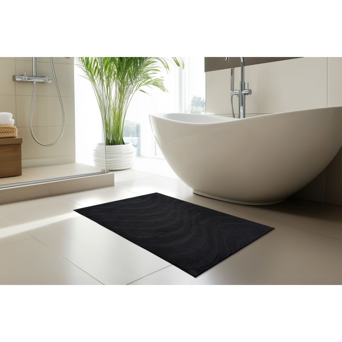 Badematte Ocean Touch 425 schwarz 67 x 110 cm Bild 3