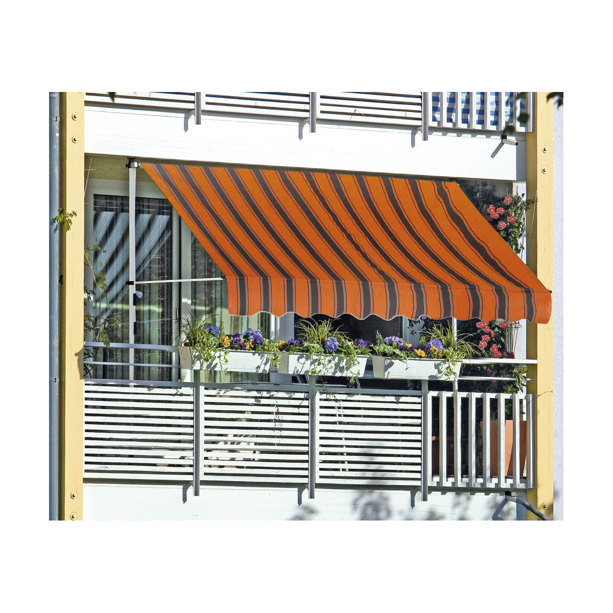 Fallarm-/Balkonmarkise Lyon 200 x 120 cm orange Bild 3