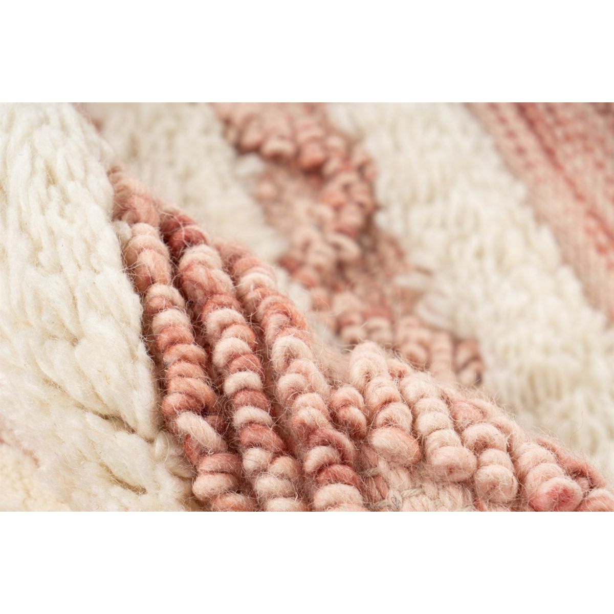 Bohist 225 Rosa / Creme 80cm x 150cm Bild 3