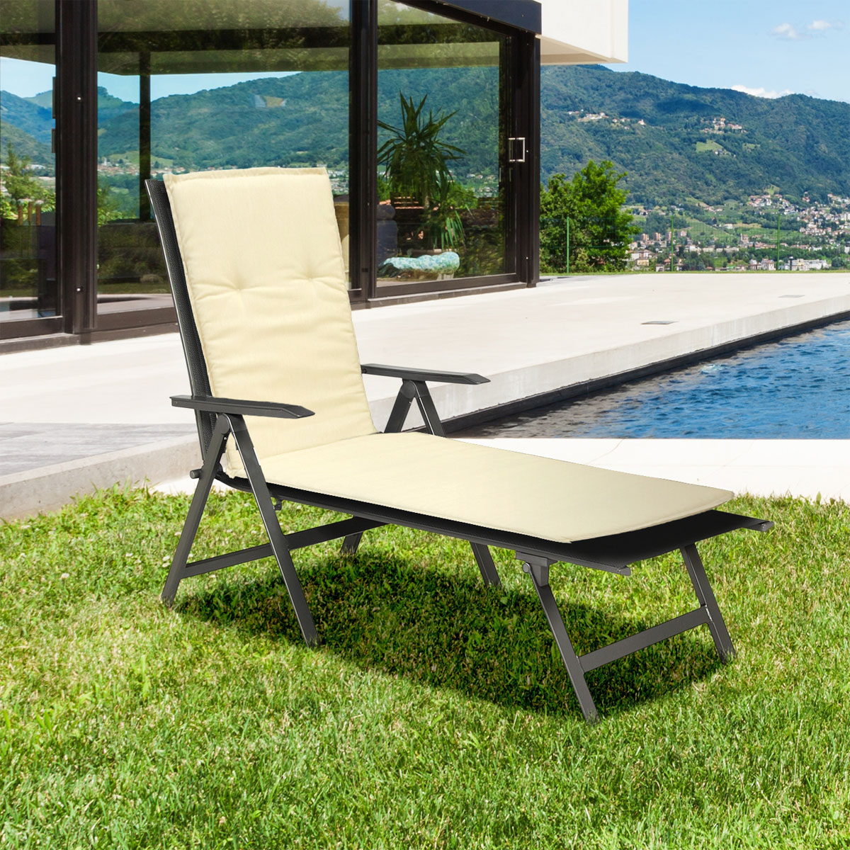 Liegen-Saumenauflage Takume AU01 Baumwolle cremeweiß Bild 5