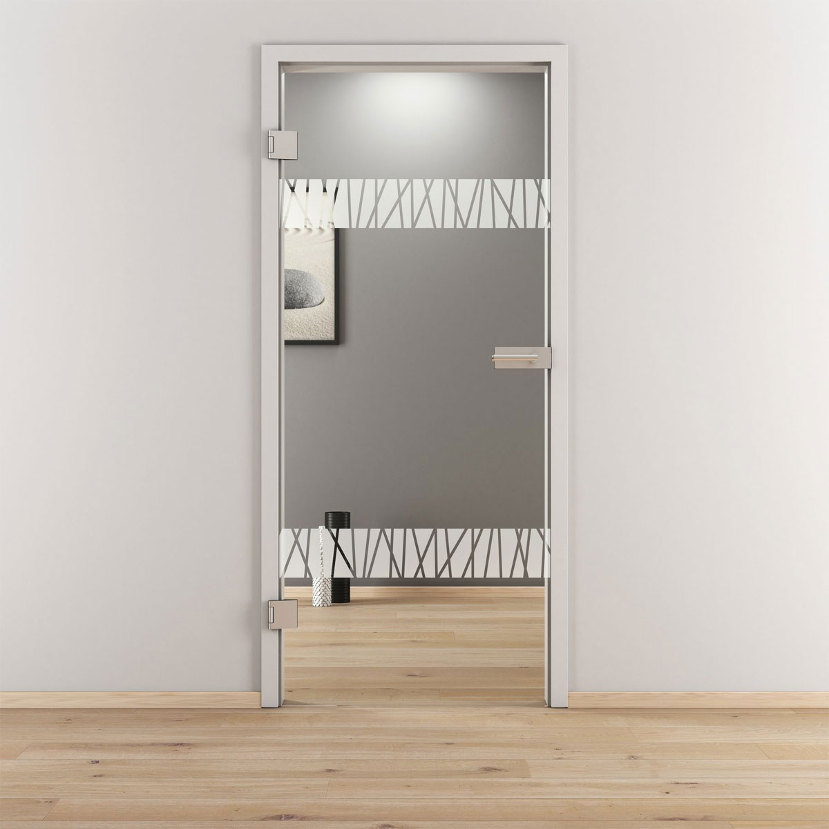 Novadoors Glasdrehtür NOVA 550 klar 95,9 x 197,2 cm Links