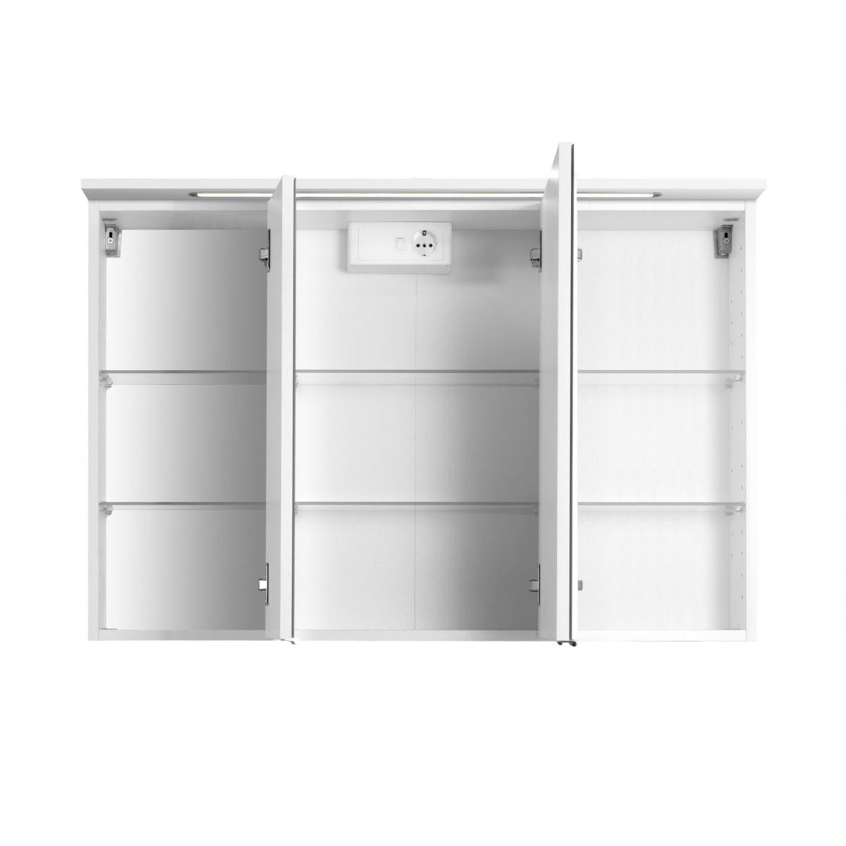 HELD Spiegelschrank 100 weiß 3 Spiegeltüren Bild 2