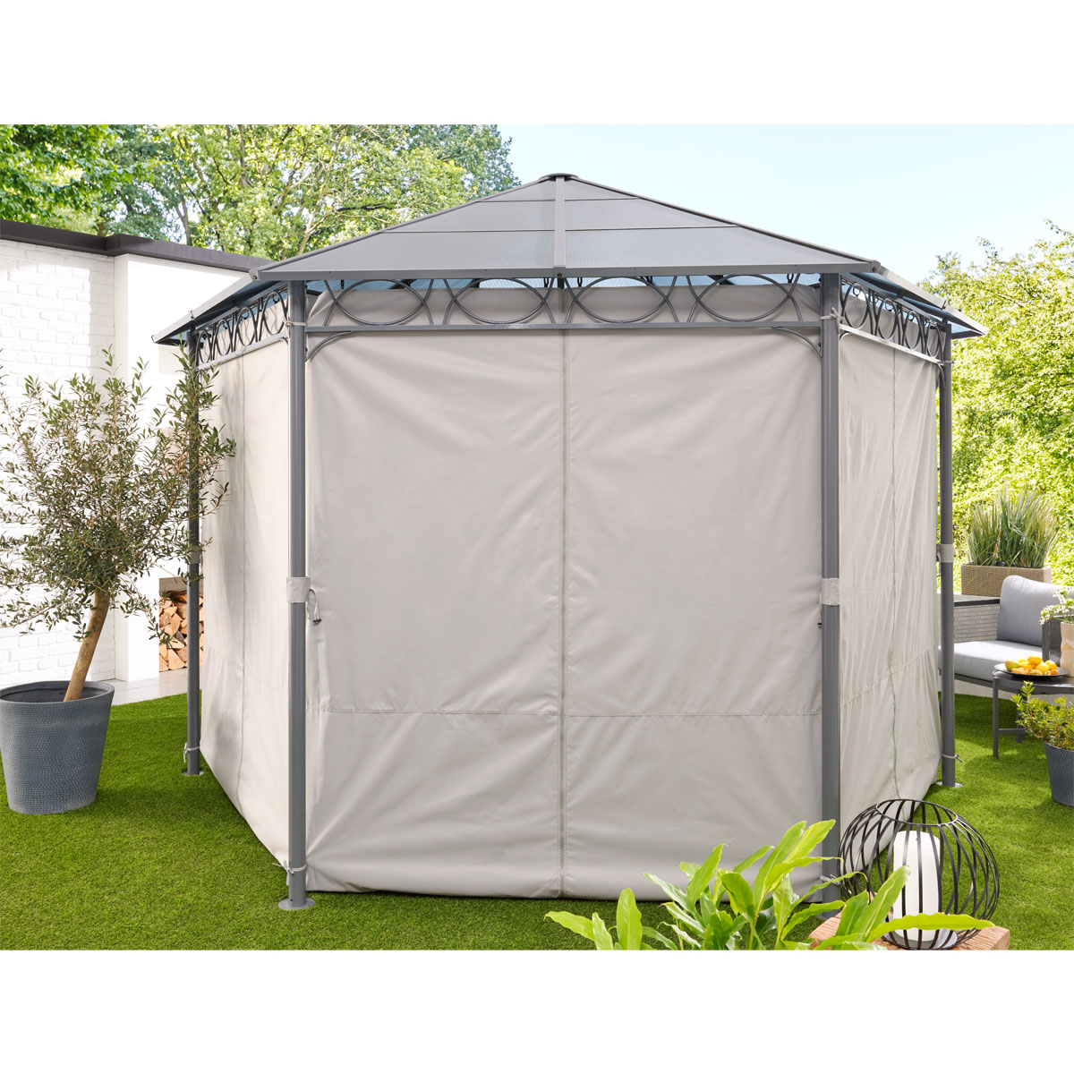 Haveson 6-Eck-Pavillon RÜGEN 200 x 210 x 200 cm Bild 3