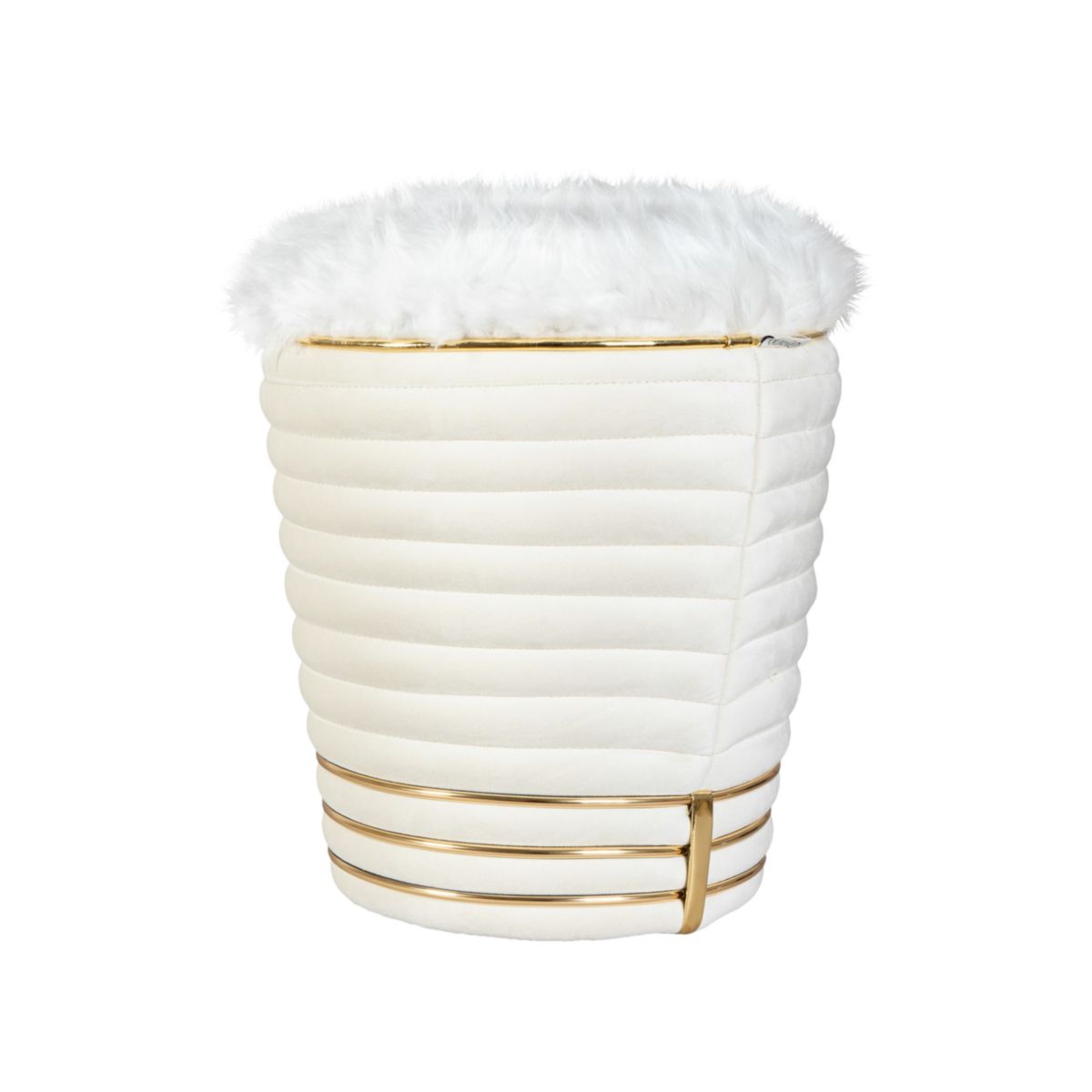 Kayoom Hocker Doric 325 Elfenbein / Gold