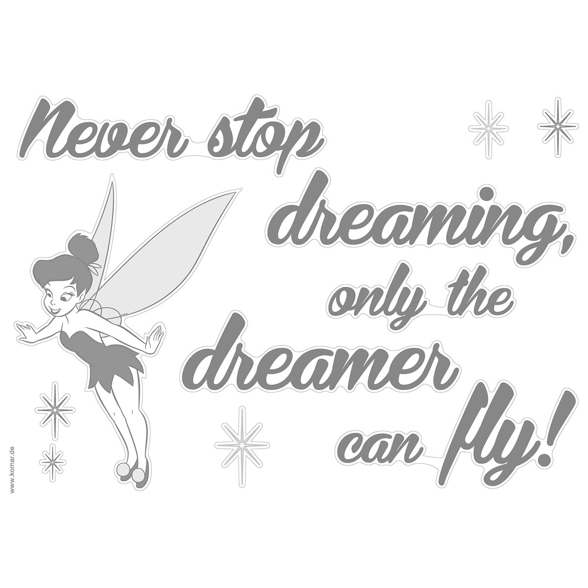 Komar  Wandtattoo Disney Never stop dreaming 50x70 cm Bild 2