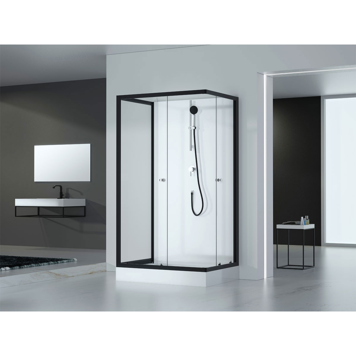 Aurlane Komplettdusche Black Magic 80 x 110 x 200 cm Bild 3