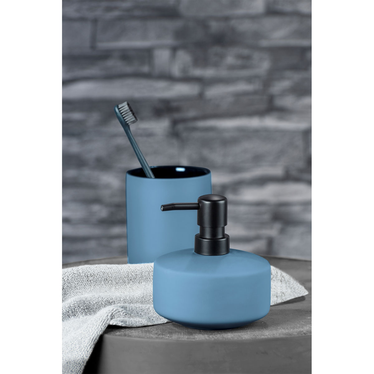 Wenko Seifenspender Avellino blau Bild 5