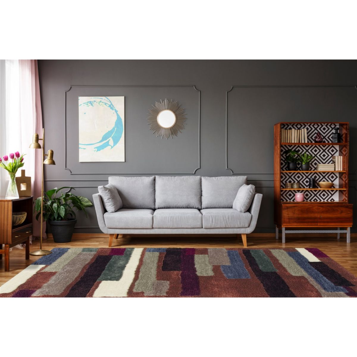 Dance 8104 Multi / Schoko 120cm x 180cm Bild 2