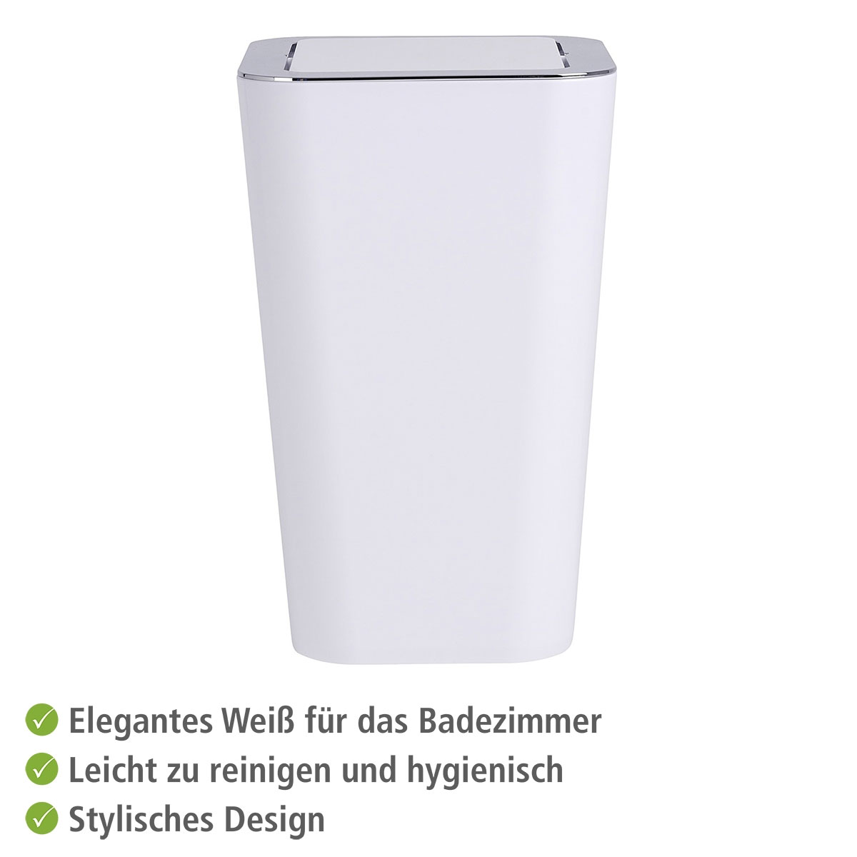 Wenko Schwingdeckeleimer Candy weiß 6 L Bild 3