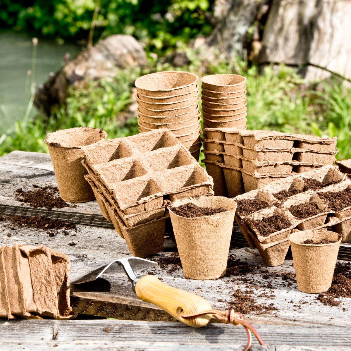 Windhager  Torf-Anzuchttöpfe 8 cm Bild 1