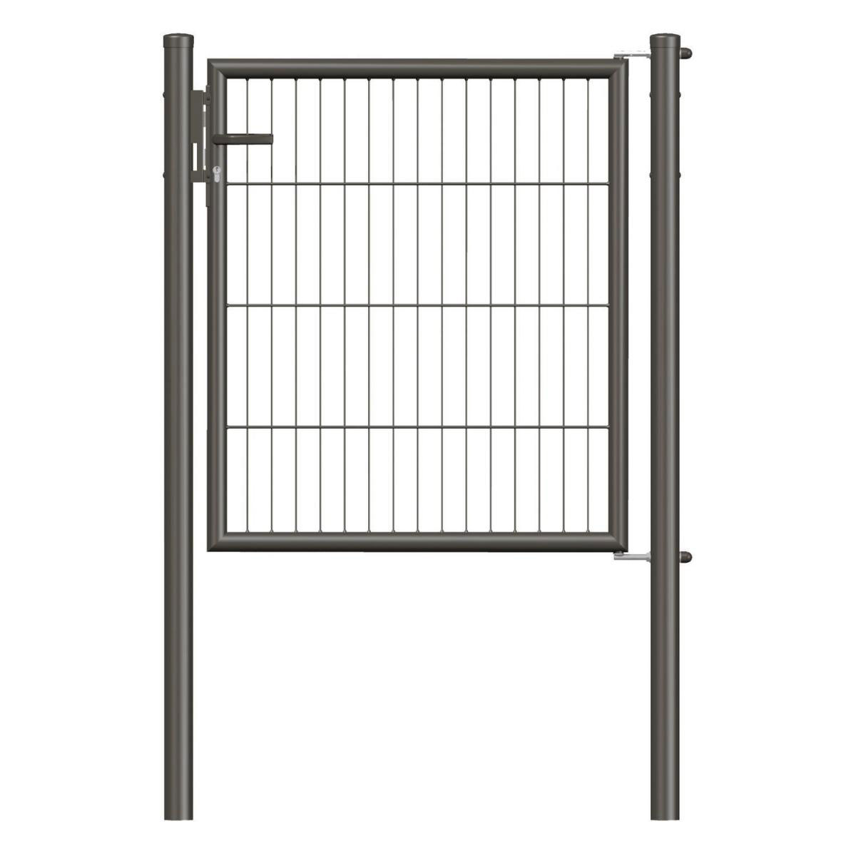 GAH Alberts Stabgitter-Einzeltor anthrazit-zinkphosphatiert 1000 x 1000/1500 mm
