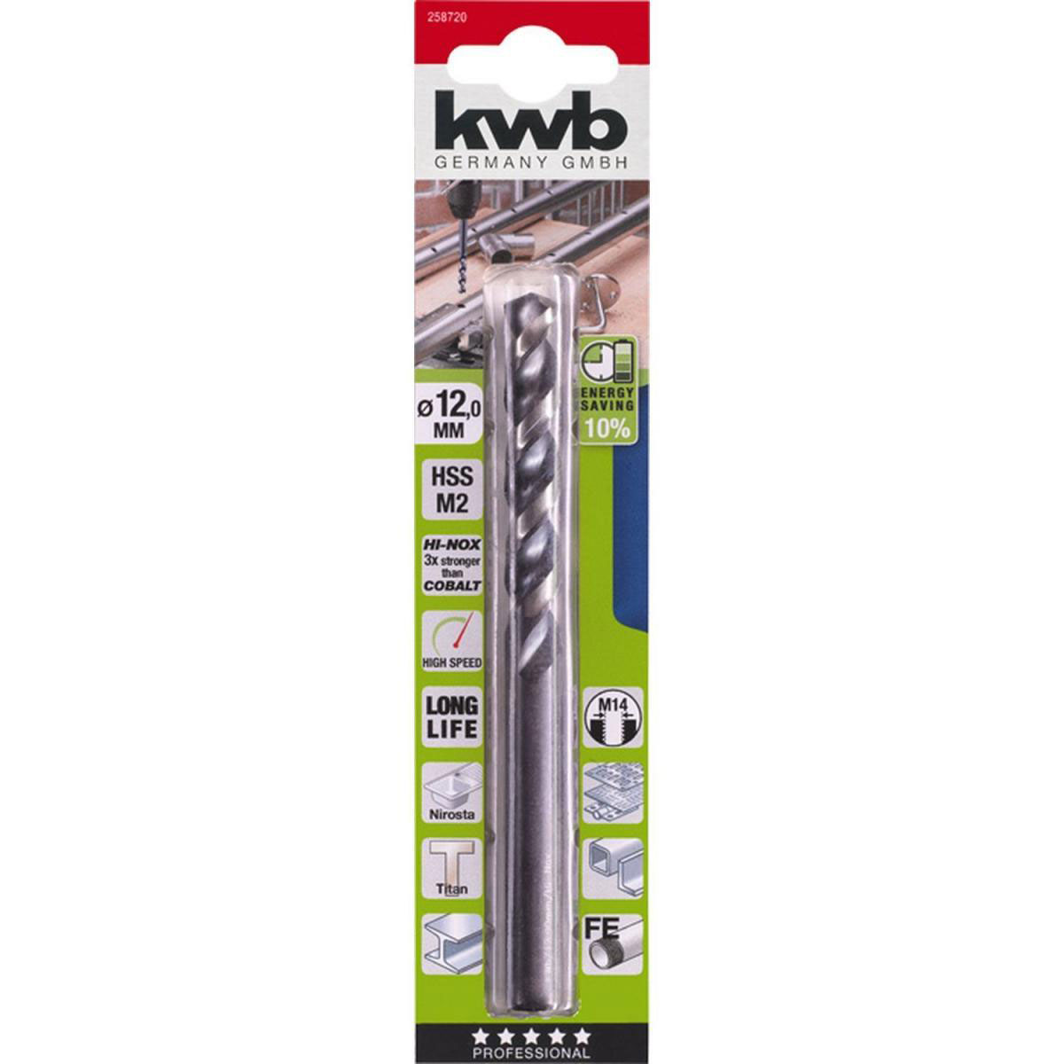 kwb  Metallbohrer Hi-Nox M2 Durchmesser 12 mm Bild 2