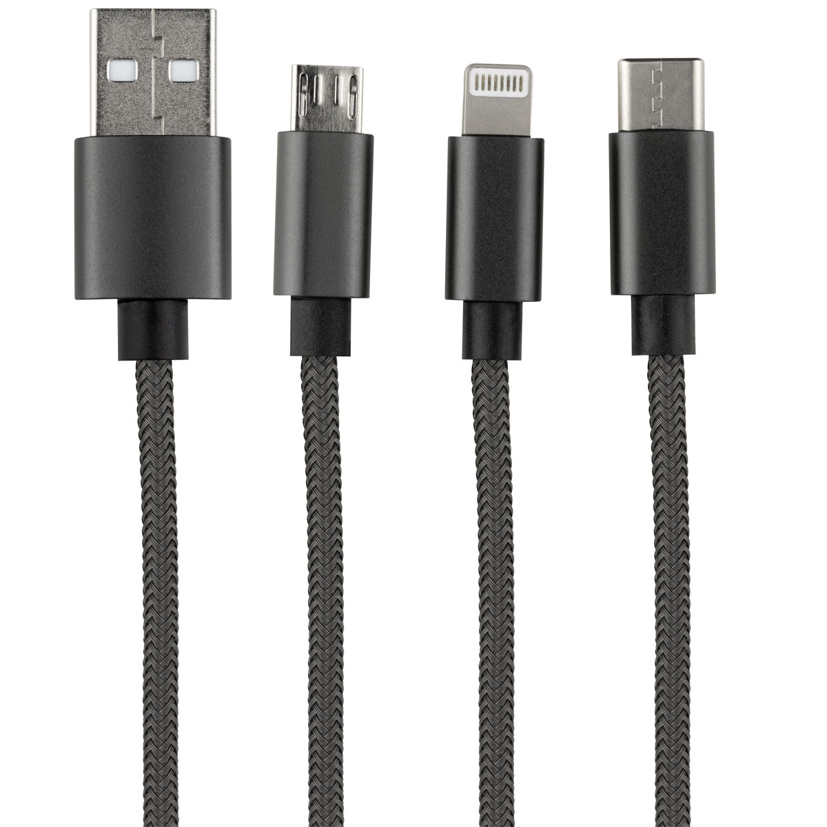 REV Ritter USB Ladekabel 3in1 anthrazit Bild 4