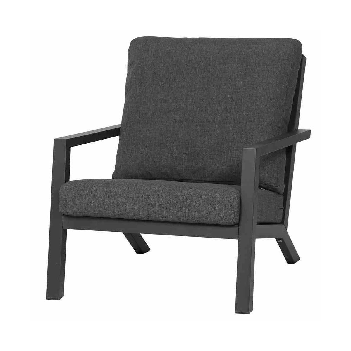 Siena Garden Loungesessel Belia 79 x 91 x 81 cm matt anthrazit/grau Bild 1