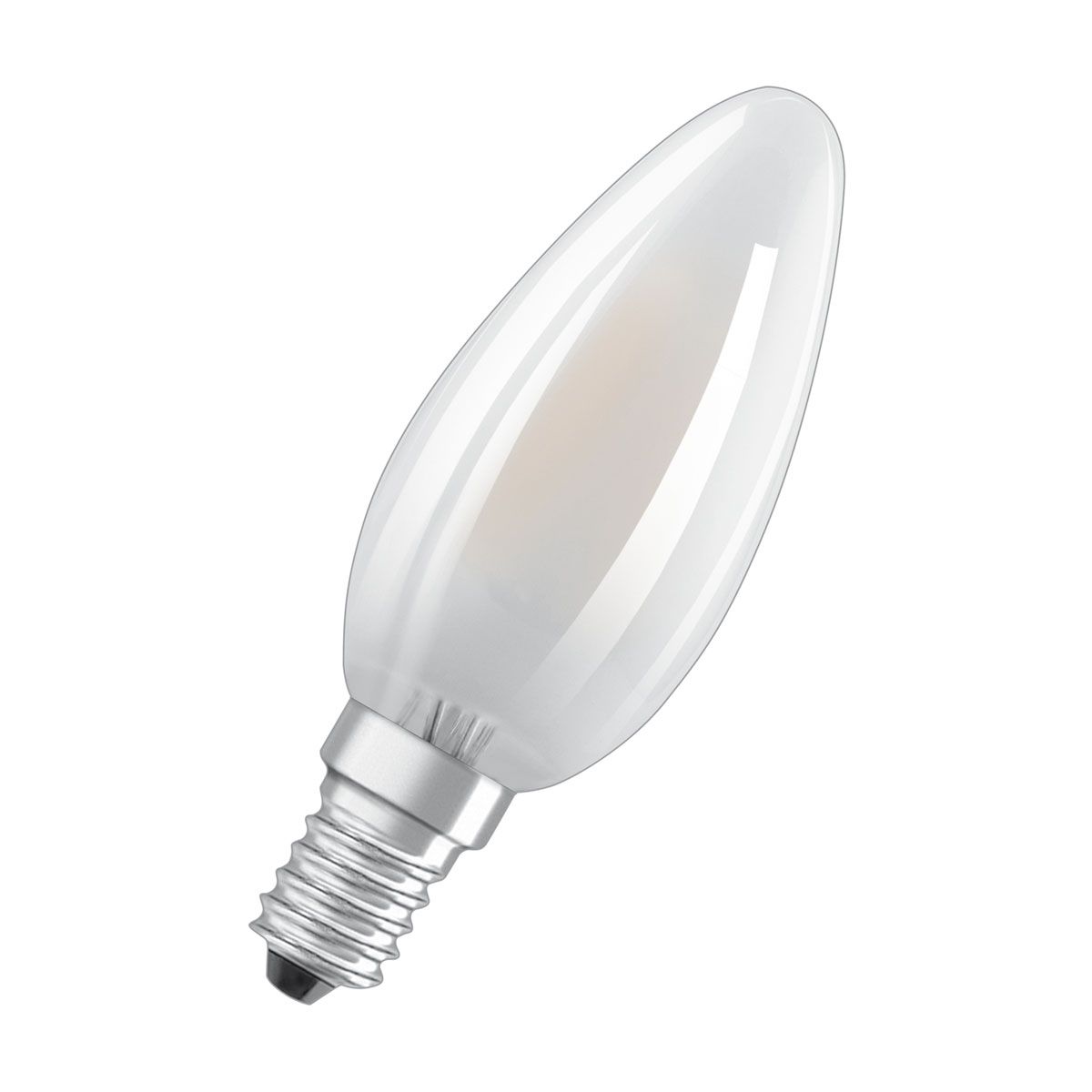 LED Kerze dim E14 470lm 2.700K 40 WErsatz warmweiss Filament matt