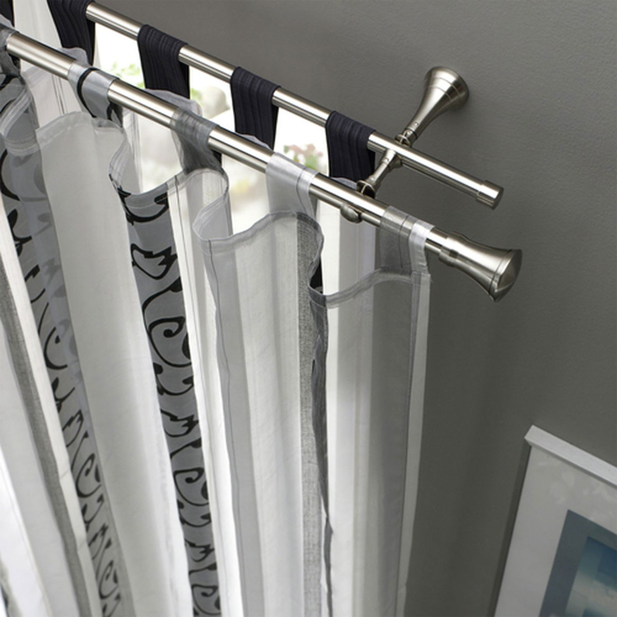 Gardinia Endkappe für Durchmesser 16 mm 1,8 cm Edelstahl-optik Bild 3