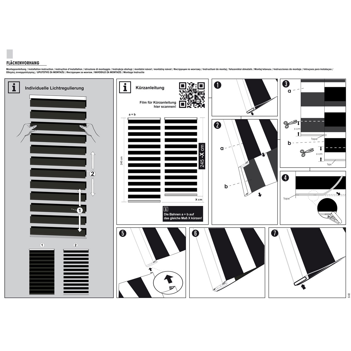Gardinia Flächenvorhang Day+Night 60 x 245 cm silbergrau Bild 6