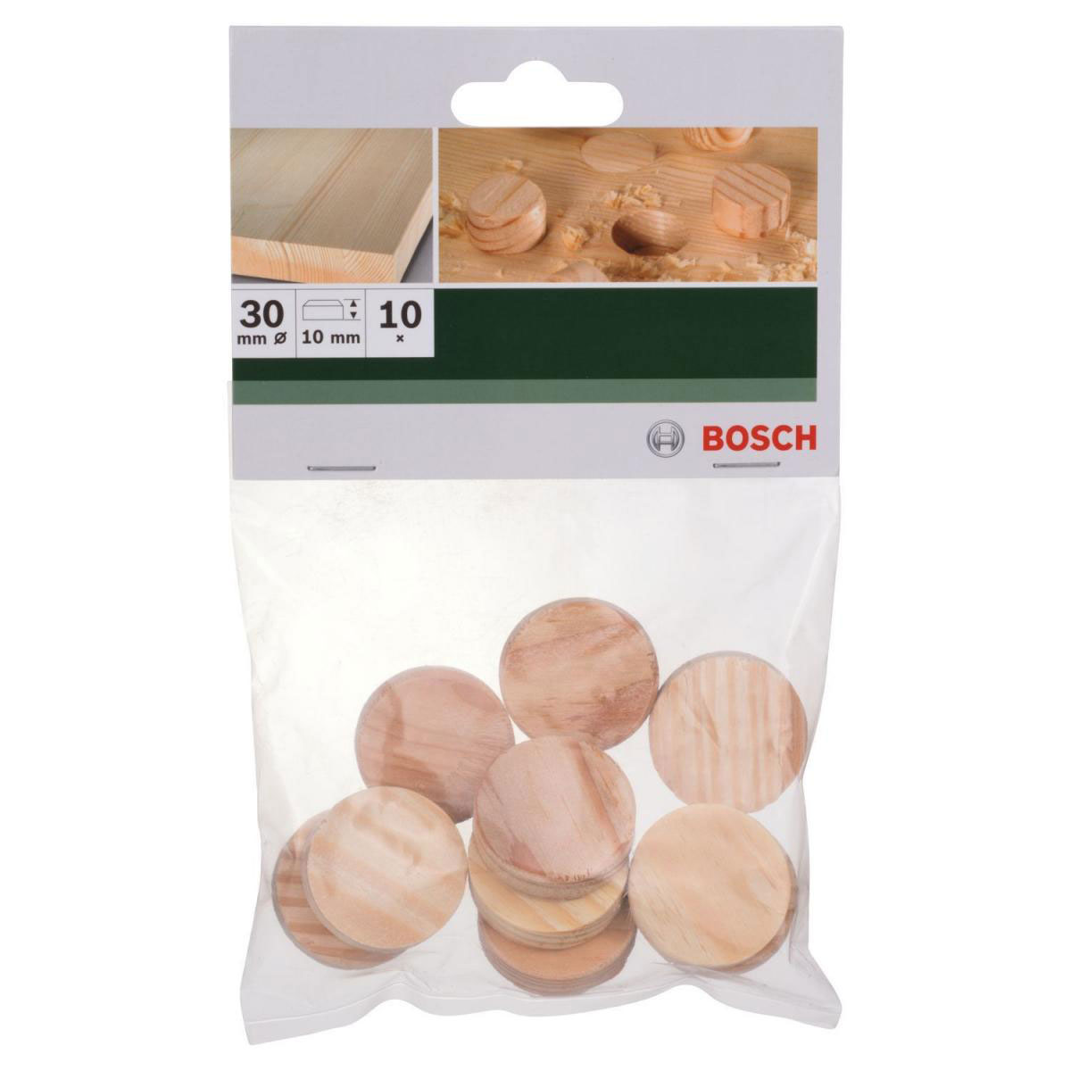 Bosch  DIY Holz Zapfen 30 x 10 mm 10 Stück Bild 2
