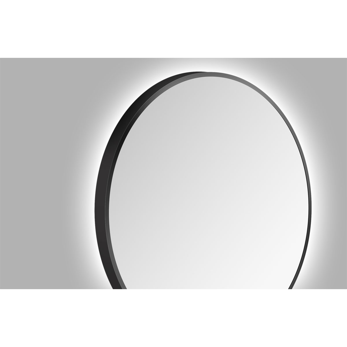 DSK  Design LED Lichtspiegel Silver Barbier Black Dm 80 cm Bild 8