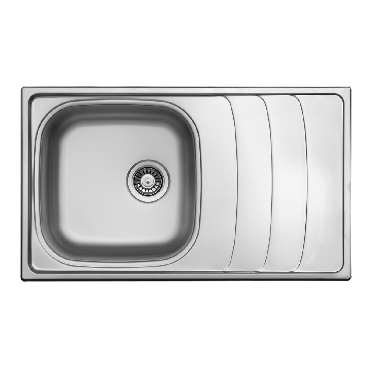 Respekta Miami Edelstahlspüle MIAMI86X50 86 x 50 cm