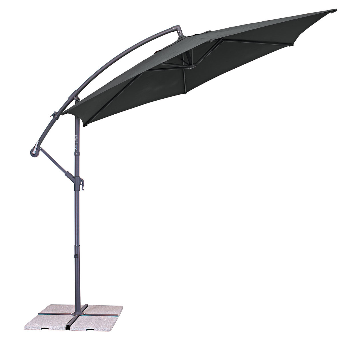 Haveson Ampelschirm Salerno 300 cm Anthrazit