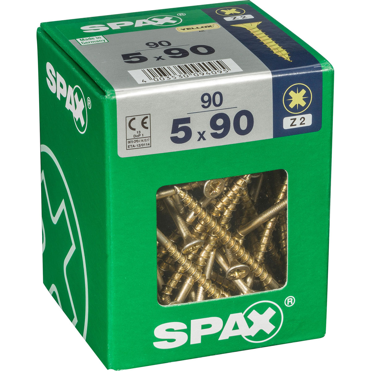 Spax Universalschrauben Yellox Senkkopf 5 x 90 XL 90 Stück Bild 2