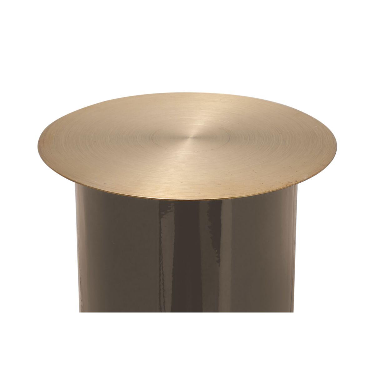 Bodenkerzenständer Art Deco 165 Braun gold Bild 3