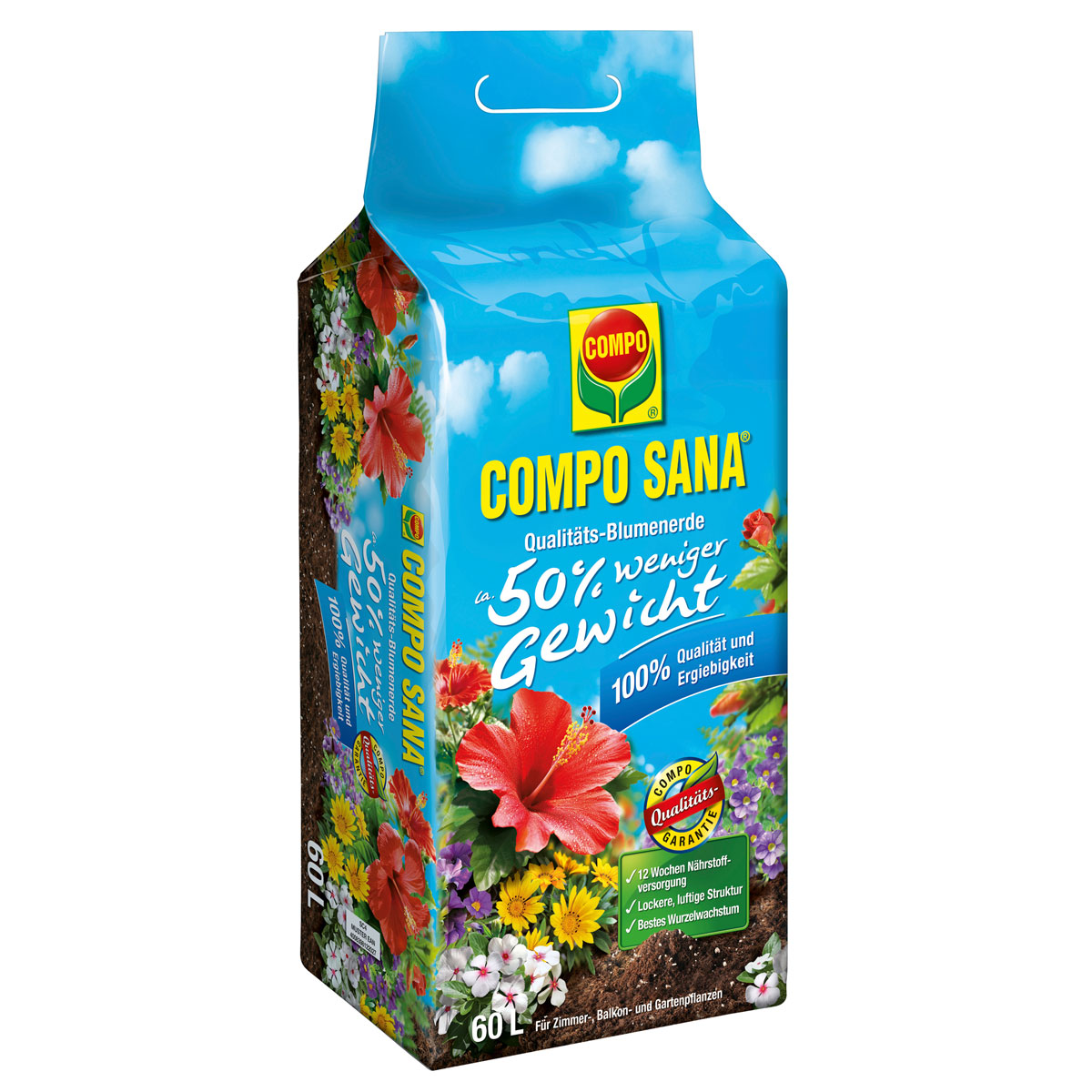 Compo SANA Qualitäts-Blumenerde 60 L