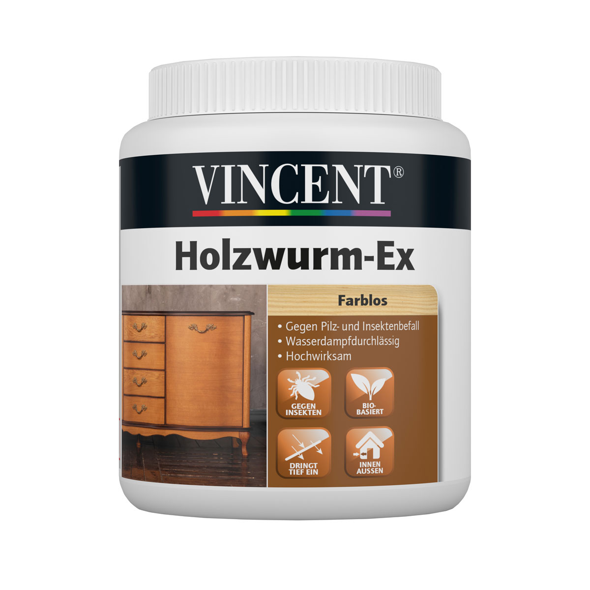 Vincent Vinzent Holzwurm-Ex biozidfrei 0,750L
